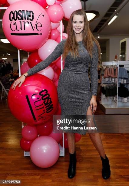 Robyn Lawley poses at the Cosmo Curve casting on March 17, 2018 in Sydney, Australia.