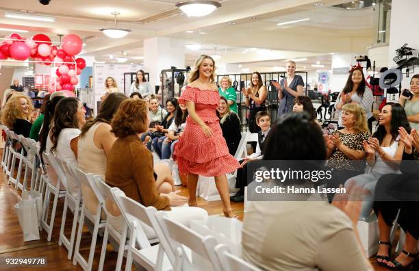 Model takes part in Cosmo Curve casting on March 17, 2018 in Sydney, Australia.