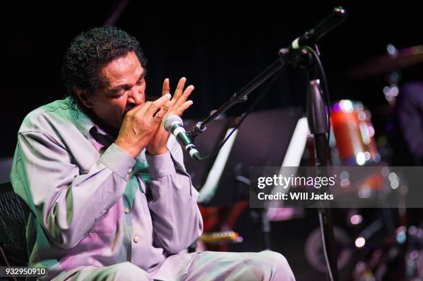 Bobby Rush performs at GRAMMY Museum Mississippi on March 16, 2018 in Cleveland, Mississippi.