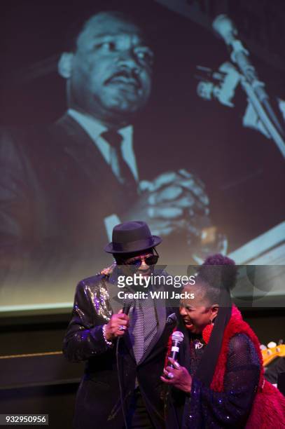 William Bell and Betty Wright perform together at GRAMMY Museum Mississippi on March 16, 2018 in Cleveland, Mississippi.