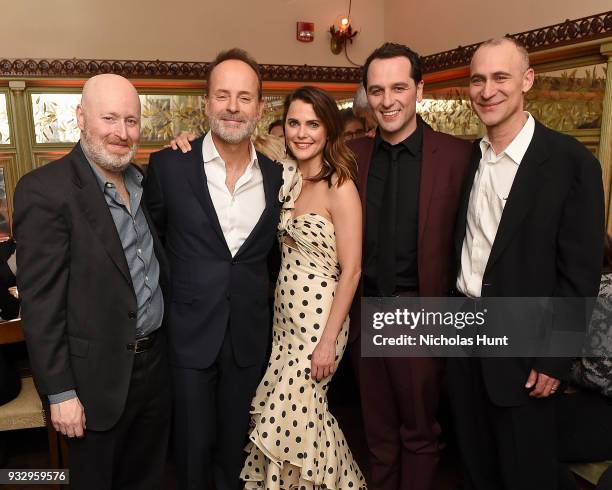 Joe Weisberg, John Landgraf, Keri Russell, Matthew Rhys and Joel Fields attend 'The Americans' Season 6 Premiere - After Party at Tavern On The Green...