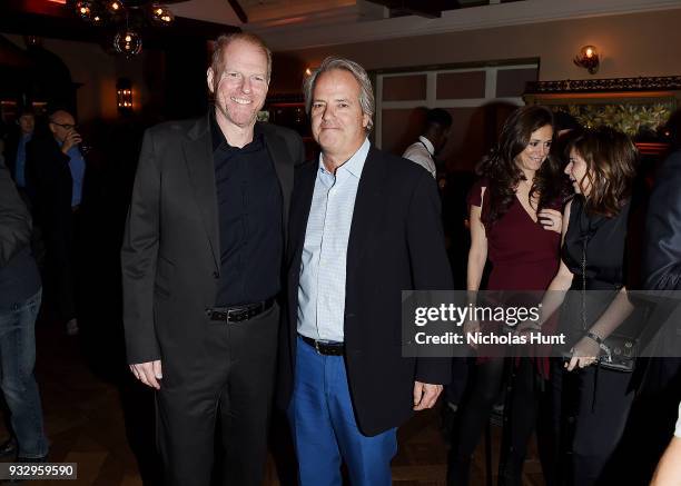 Noah Emmerich and Graham Yost attend 'The Americans' Season 6 Premiere - After Party at Tavern On The Green on March 16, 2018 in New York City.