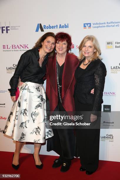 Sarah Wiener, Producer Prof. Regina Ziegler and Sabine Postel during the annual Carl Laemmle Producer Award at Kulturhaus Laupheim near Grosslaupheim...