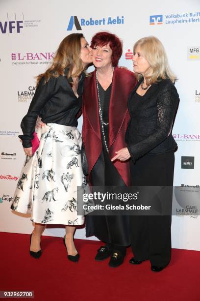 Sarah Wiener, Producer Prof. Regina Ziegler and Sabine Postel during the annual Carl Laemmle Producer Award at Kulturhaus Laupheim near Grosslaupheim...