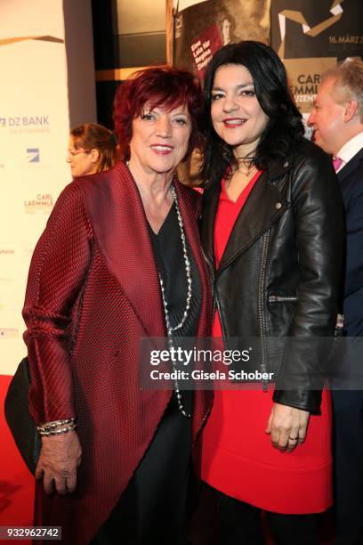 Producer Prof. Regina Ziegler and Jasmin Tabatabai during the annual Carl Laemmle Producer Award at Kulturhaus Laupheim near Grosslaupheim Castle on...