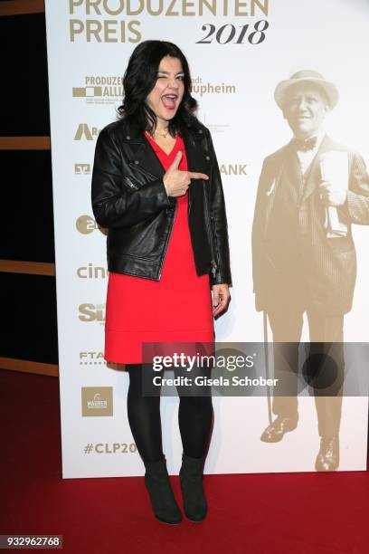 Jasmin Tabatabai during the annual Carl Laemmle Producer Award at Kulturhaus Laupheim near Grosslaupheim Castle on March 16, 2018 in Laupheim,...