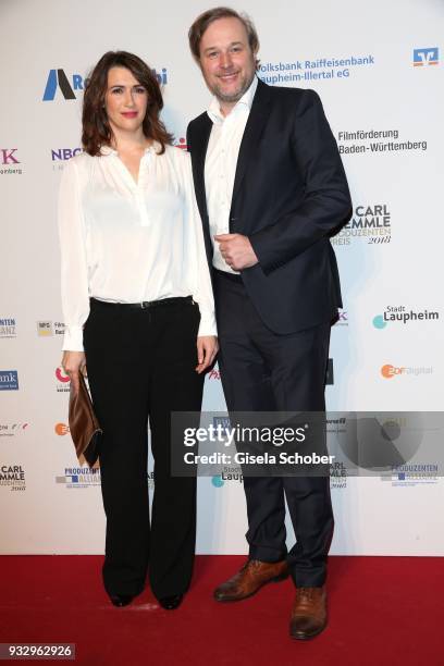 Claudia Mehnert, Stephan Grossmann during the annual Carl Laemmle Producer Award at Kulturhaus Laupheim near Grosslaupheim Castle on March 16, 2018...