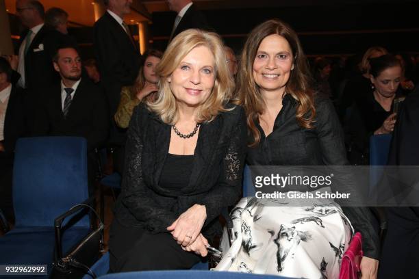 Sabine Postel and Sarah Wiener during the annual Carl Laemmle Producer Award at Kulturhaus Laupheim near Grosslaupheim Castle on March 16, 2018 in...