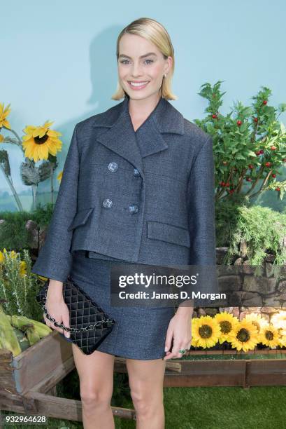 Actress Margot Robbie attends the Peter Rabbit Australian Premiere on March 17, 2018 in Sydney, Australia.