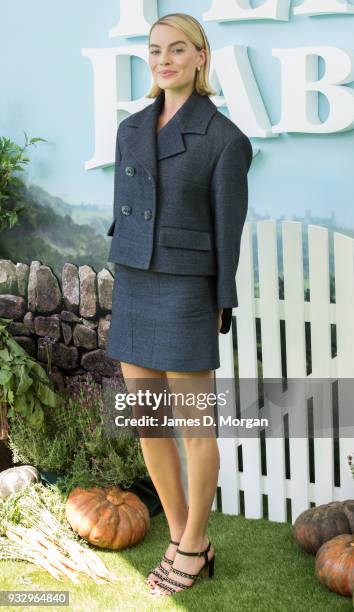 Actress Margot Robbie attends the Peter Rabbit Australian Premiere on March 17, 2018 in Sydney, Australia.