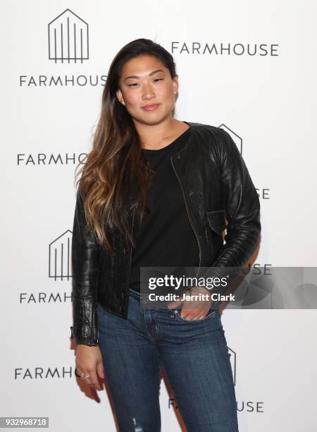 Jenna Ushkowitz attends the Grand Opening of FARMHOUSE Los Angeles on March 16, 2018 in Los Angeles, California.