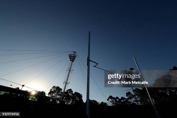 Rapheala Corney of Tasmania competes in the Women's Pole Vault during the 2018 Sydney Athletics Grand Prix at Sydney olympic Park Athletics Centre on...