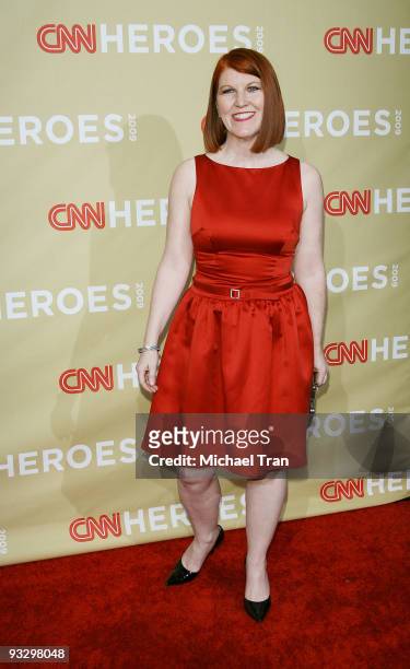 Kate Flannery arrives to the 3rd Annual "CNN Heroes: An All-Star Tribute" held at the Kodak Theatre on November 21, 2009 in Hollywood, California.