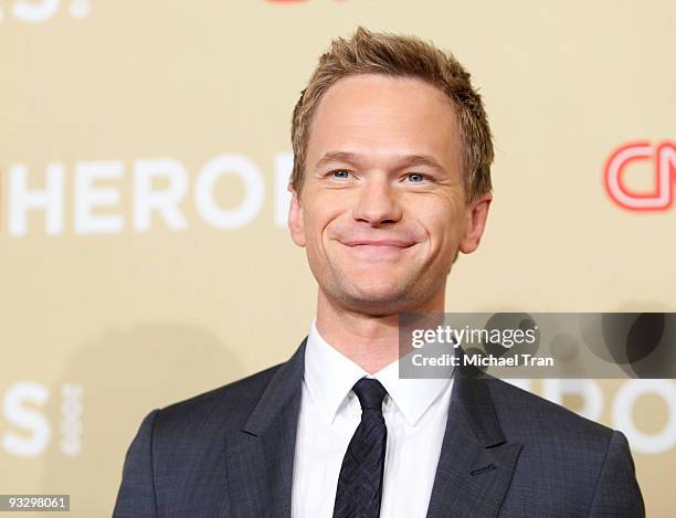 Actor Neil Patrick Harris arrives to the 3rd Annual "CNN Heroes: An All-Star Tribute" held at the Kodak Theatre on November 21, 2009 in Hollywood,...