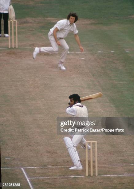 Alvin Kallicharran batting for West Indies during the 1st Test match between England and West Indies at The Oval, London, 30th July 1973. The bowler...