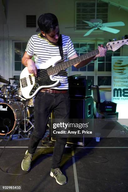 Krisztian Buzas of Belau performs onstage at Sounds from Hungary during SXSW at Palm Door on March 16, 2018 in Austin, Texas.