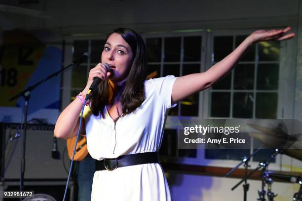 Boggie performs onstage at Sounds from Hungary during SXSW at Palm Door on March 16, 2018 in Austin, Texas.