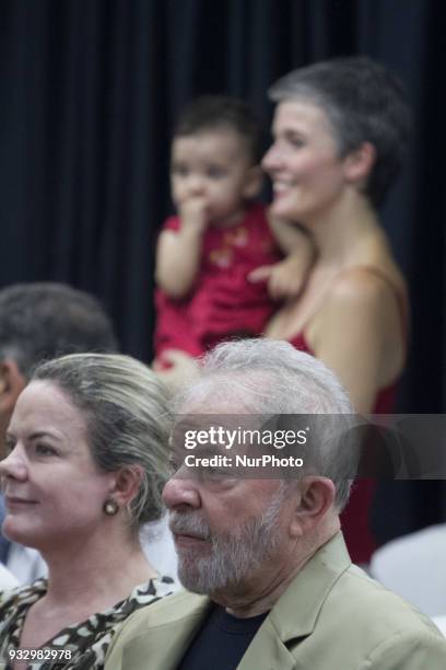 Former Brazilian President Luiz Inacio Lula da Silva during the launch of his book &quot;The truth will win: the people know why they condemn...