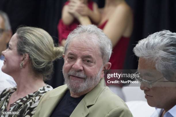 Former Brazilian President Luiz Inacio Lula da Silva during the launch of his book &quot;The truth will win: the people know why they condemn...