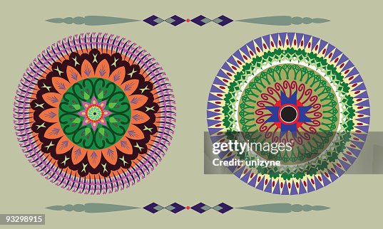 Indian Circular Design Element Indian Circular Design Element
