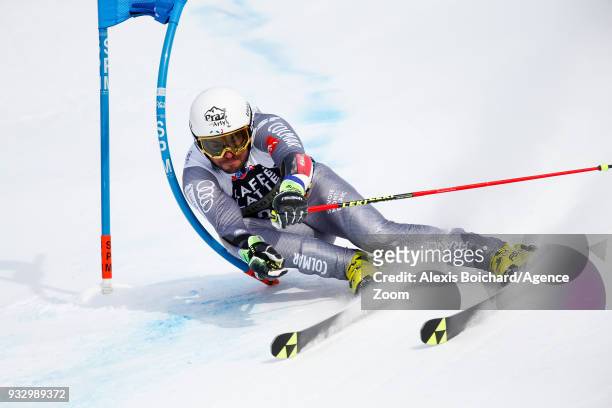Thomas Fanara of France competes during the Audi FIS Alpine Ski World Cup Finals Men's Giant Slalom on March 17, 2018 in Are, Sweden.