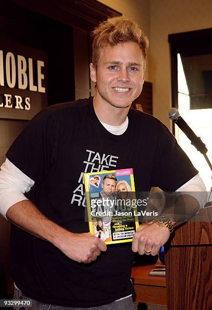 Spencer Pratt signs copies of "How To Be Famous" at Barnes & Noble bookstore at The Grove on November 21, 2009 in Los Angeles, California.