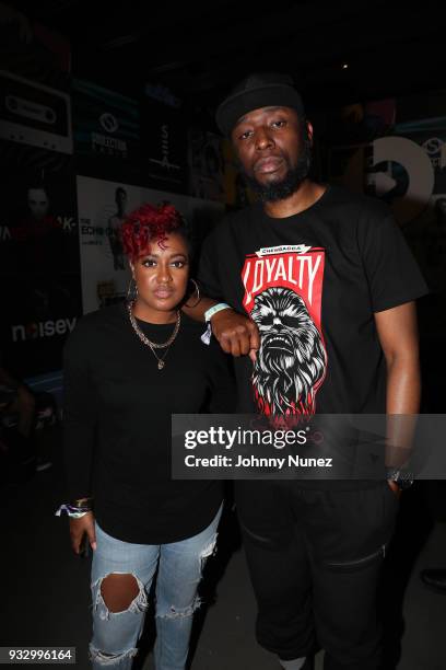 Rapsody and 9th Wonder attend The Fader Fort 2018 - Day 3 on March 16, 2018 in Austin, Texas.