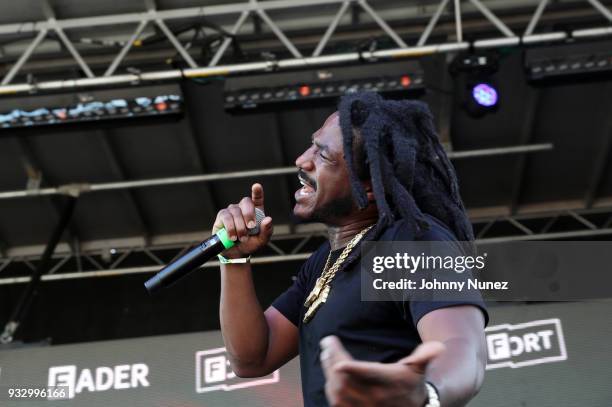 Mozzy performs at The Fader Fort 2018 - Day 3 on March 16, 2018 in Austin, Texas.