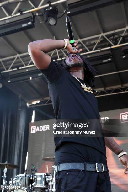 Mozzy performs at The Fader Fort 2018 - Day 3 on March 16, 2018 in Austin, Texas.