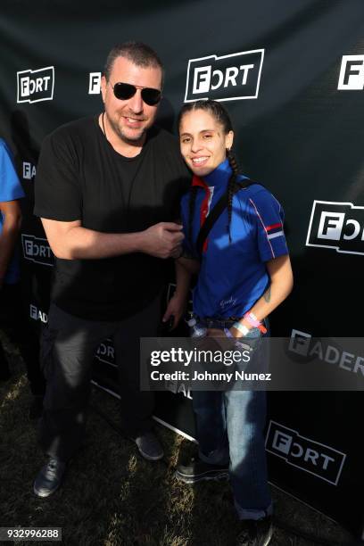 Rob Stone and 070 Shake attend The Fader Fort 2018 - Day 3 on March 16, 2018 in Austin, Texas.