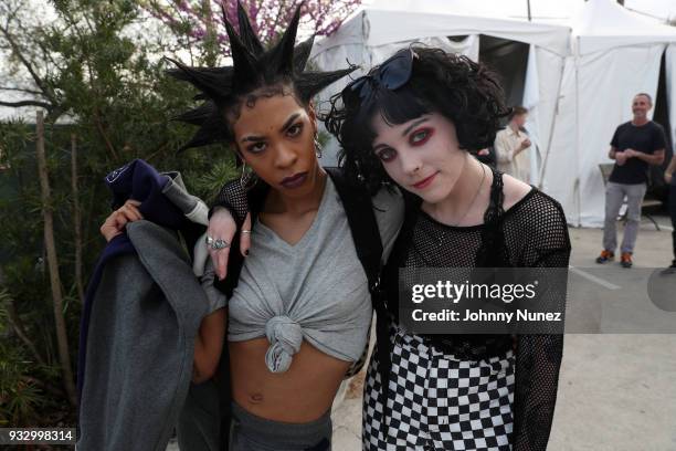 Rico Nasty and Heather Baron-Gracie attend The Fader Fort 2018 - Day 3 on March 16, 2018 in Austin, Texas.