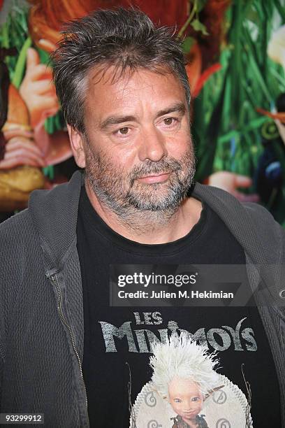 Luc Besson attends the "Arthur and the Revenge of Maltazard" Paris premiere at Cinema Gaumont Marignan on November 22, 2009 in Paris, France.