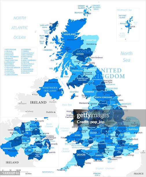 03 - united kingdom - blue spot 10 - greater manchester map stock illustrations