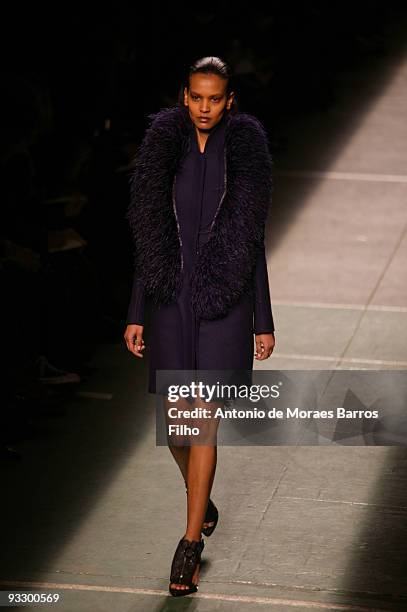 Models walk the runway at the Givenchy Ready-to-Wear A/W 2009 fashion show during Paris Fashion Week at Carreau du Temple on March 8, 2009 in Paris,...