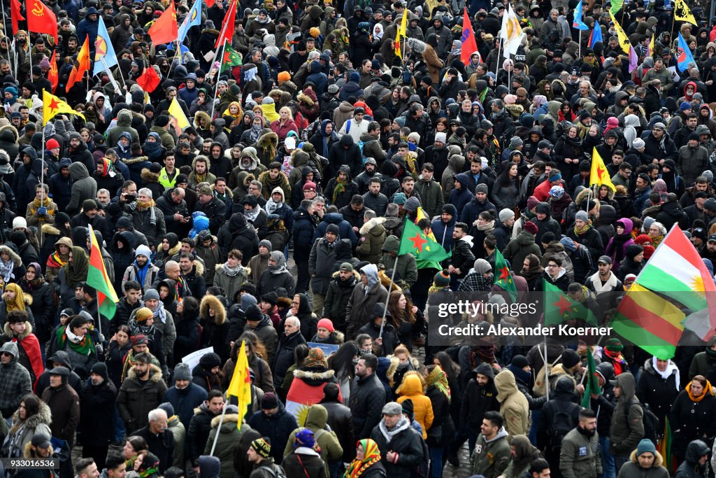 Kurds Celebrate Newroz, Protest Afrin Military Intervention