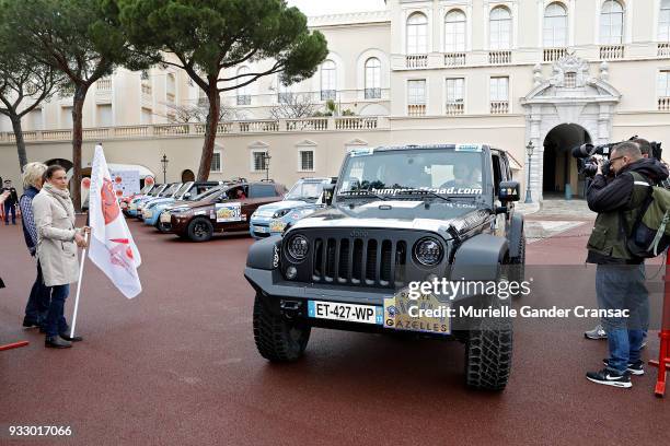 Princess Stephanie of Monaco attends the 28th "Rallye Aicha Des Gazelles Du Maroc" on March 17, 2018 in Monaco, Monaco.