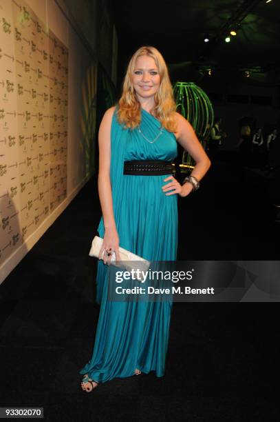 Jodie Kidd arrives at the fourth annual Emeralds And Ivy Ball in aid of Cancer Research UK at Battersea Evolution on November 21, 2009 in London,...