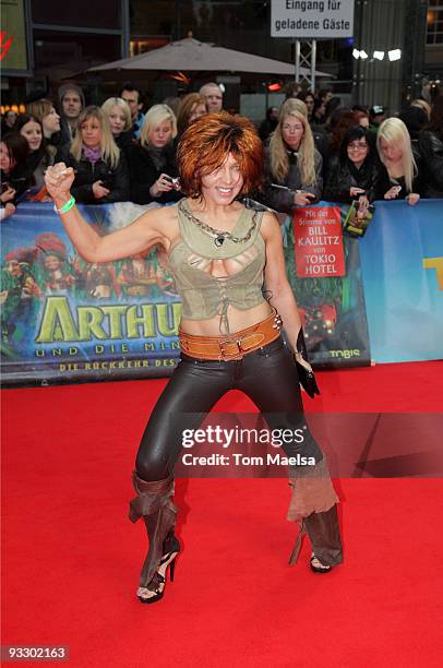 Starlet Davorka Tovilo attends the 'Arthur Und Die Minimoys 2' premiere at Sony Center on November 22, 2009 in Berlin, Germany.