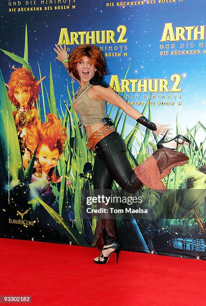 Starlet Davorka Tovilo attends the 'Arthur Und Die Minimoys 2' premiere at Sony Center on November 22, 2009 in Berlin, Germany.