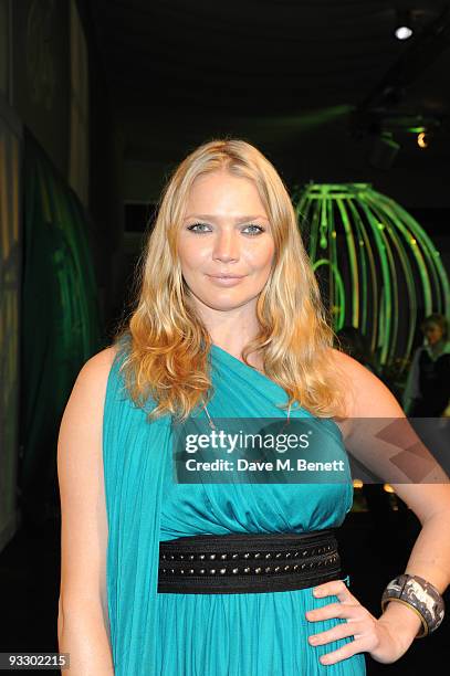 Jodie Kidd arrives at the fourth annual Emeralds And Ivy Ball in aid of Cancer Research UK at Battersea Evolution on November 21, 2009 in London,...