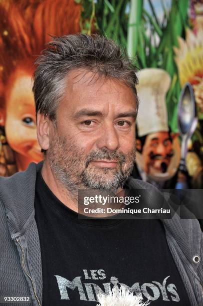 French director Luc Besson attends the Paris premiere of "Arthur and the Revenge of Maltazard" at Cinema Gaumont Marignan on November 22, 2009 in...