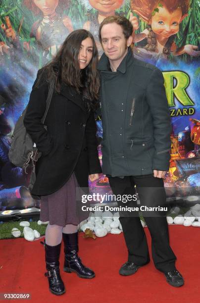 French singers Olivia Ruiz and Mathias Malzieu attend the Paris premiere of "Arthur and the Revenge of Maltazard" at Cinema Gaumont Marignan on...