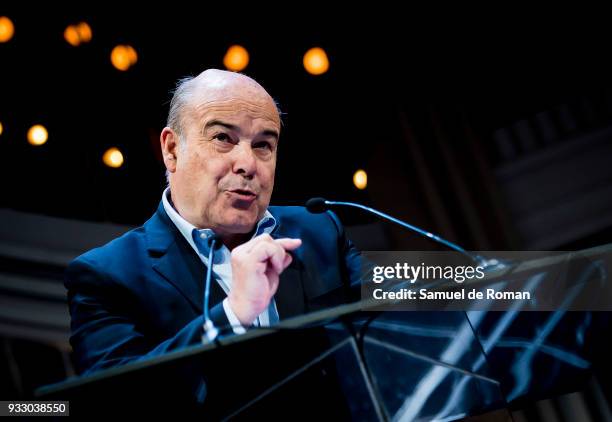 Antonio Resines attends during the Golden medal of Valladolid for her contribution to the arts award on March 17, 2018 in Valladolid, Spain.