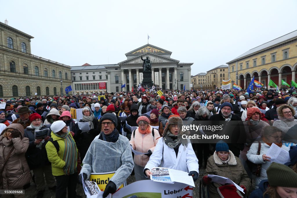 Anti Pegida rally in Munich