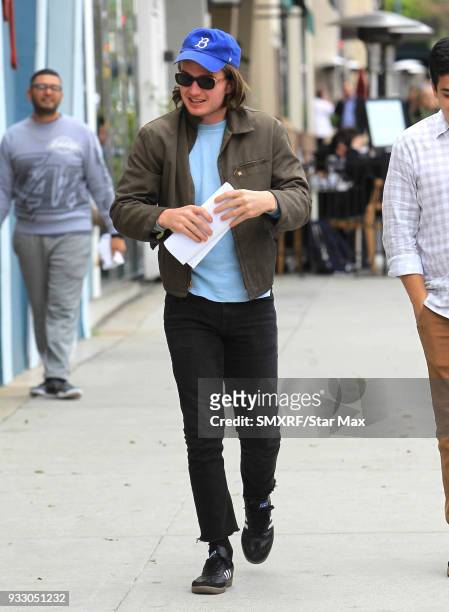 Joe Keery is seen on March 16, 2018 in Los Angeles, CA.