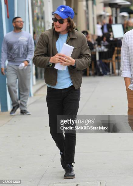 Joe Keery is seen on March 16, 2018 in Los Angeles, CA.