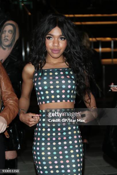 Teala Dunn is seen on March 16, 2018 in Los Angeles, CA.