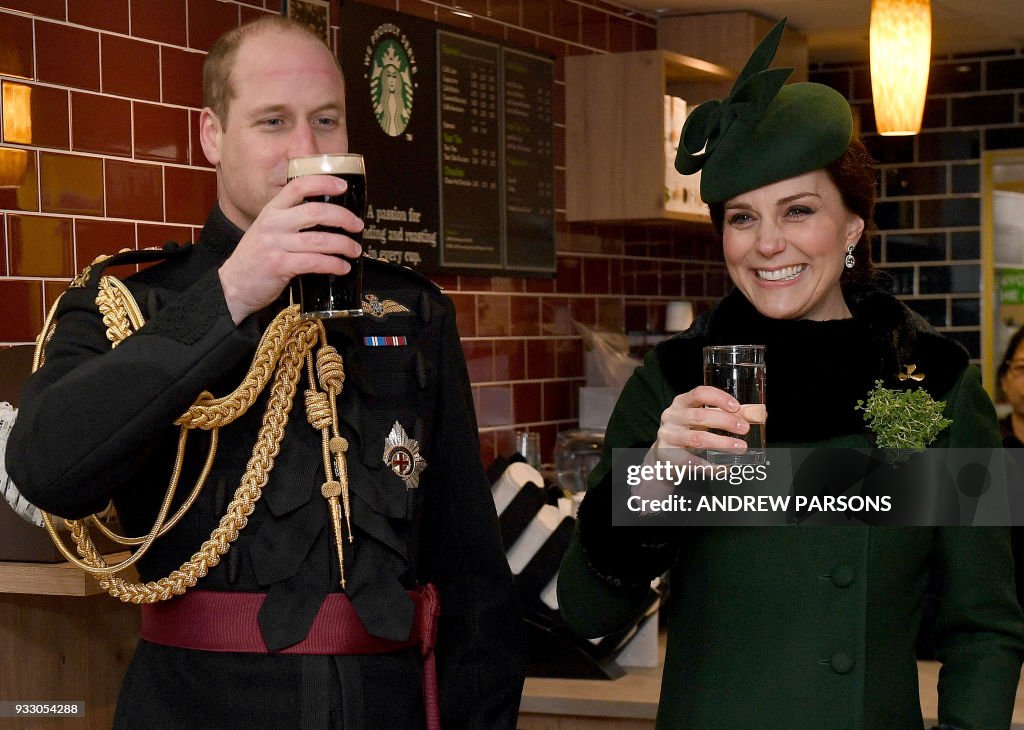 BRITAIN-ROYALS-MILITARY-FESTIVAL-ST PATRICK'S