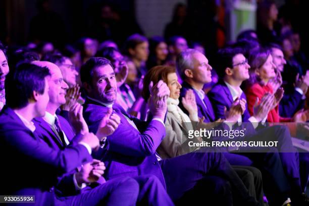 French Education Minister Jean-Michel Blanquer , French Junior Minister for the Relations with Parliament Christophe Castaner and French Defence...