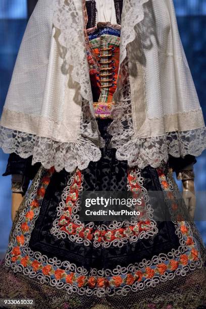 Exhibition of the ICONS OF STYLE. A look at traditional clothing' exhibition, curated by former director of the Palais Galliera, Oliver Saillard, at...